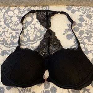 Racerback black lace Victoria’s Secret bra